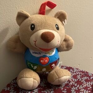 VTech Happy Lights Bear Brown Baby Musical Plush Light-Up Crib Stroller Toy